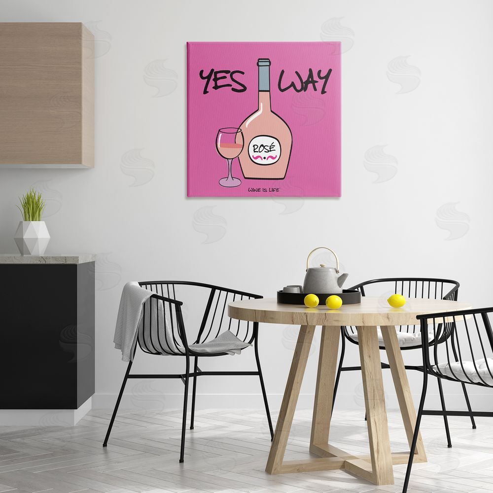 WIL Yes Way Rose Canvas Wall Art Print in Room