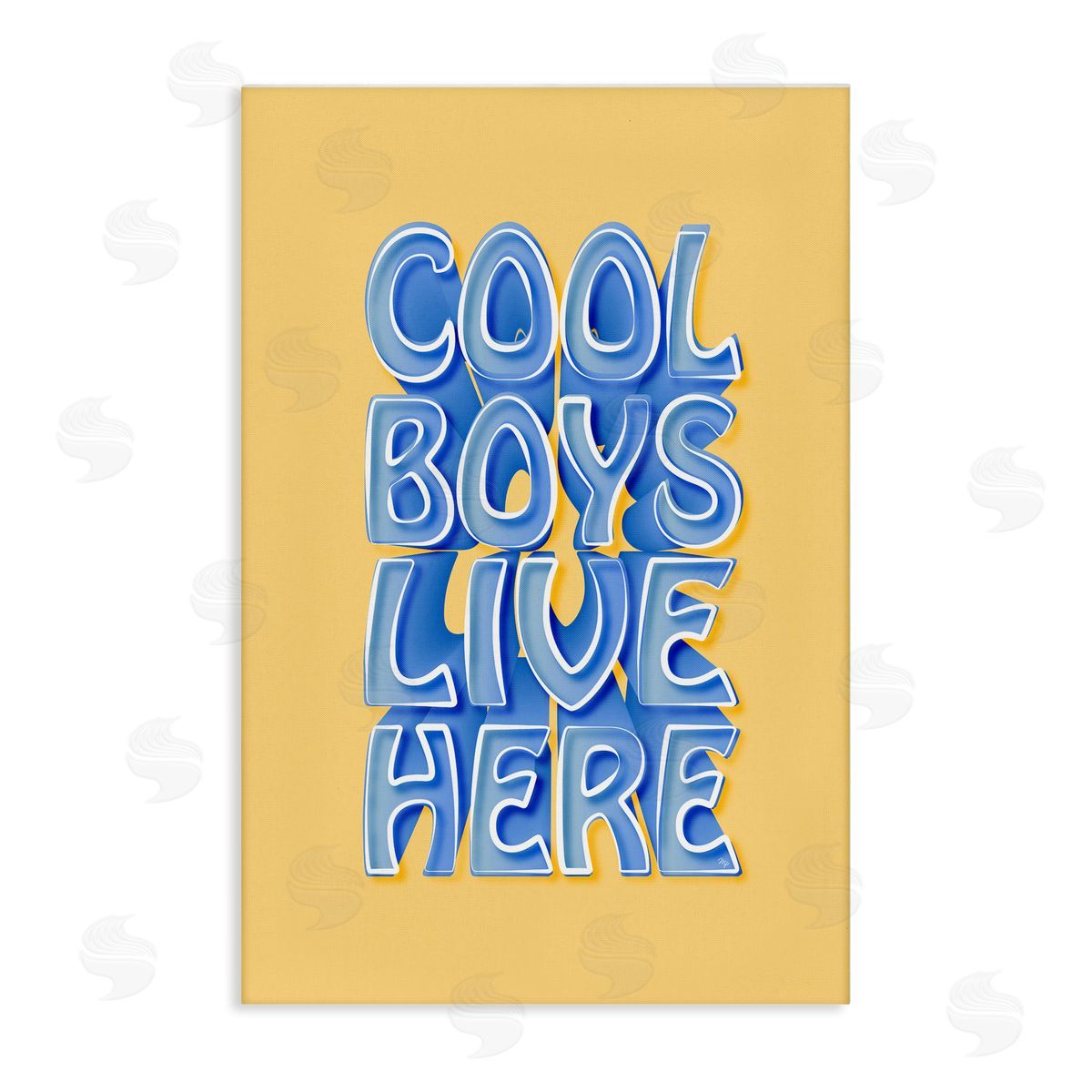 Martina Pavlova Cool Boys Live Here Canvas Wall Art Print