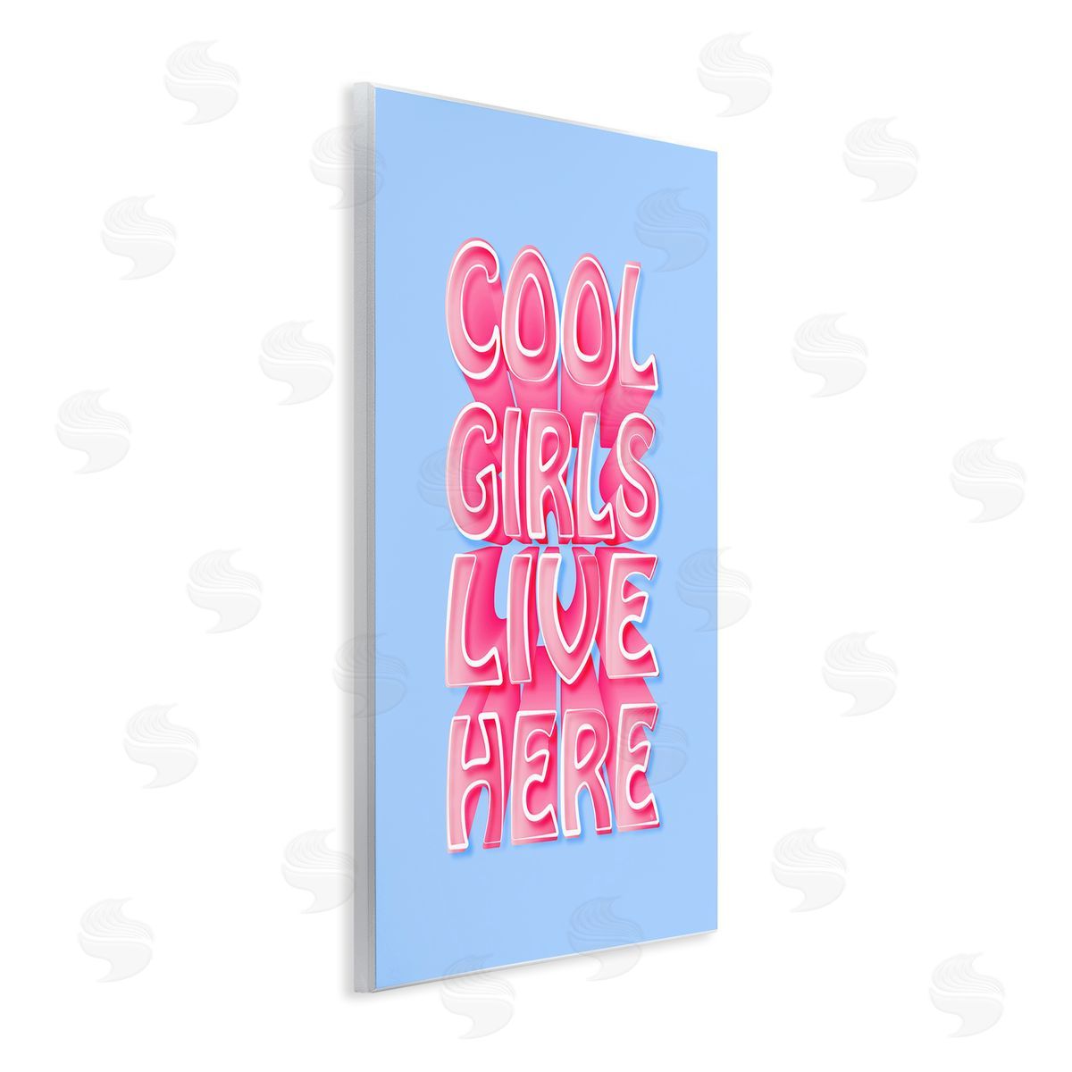 Martina Pavlova Cool Girls Live Here Wooden Wall Plaque Art Print