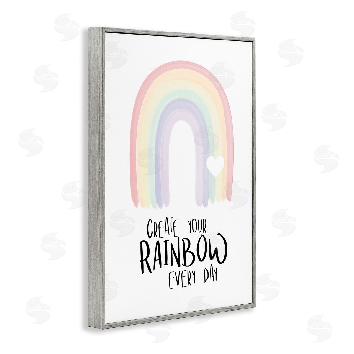 Martina Pavlova Create Your Rainbow Gray Framed Giclee Wall Art Print