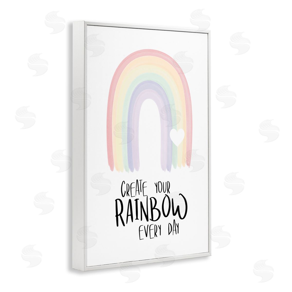 Martina Pavlova Create Your Rainbow White Framed Giclee Wall Art Print