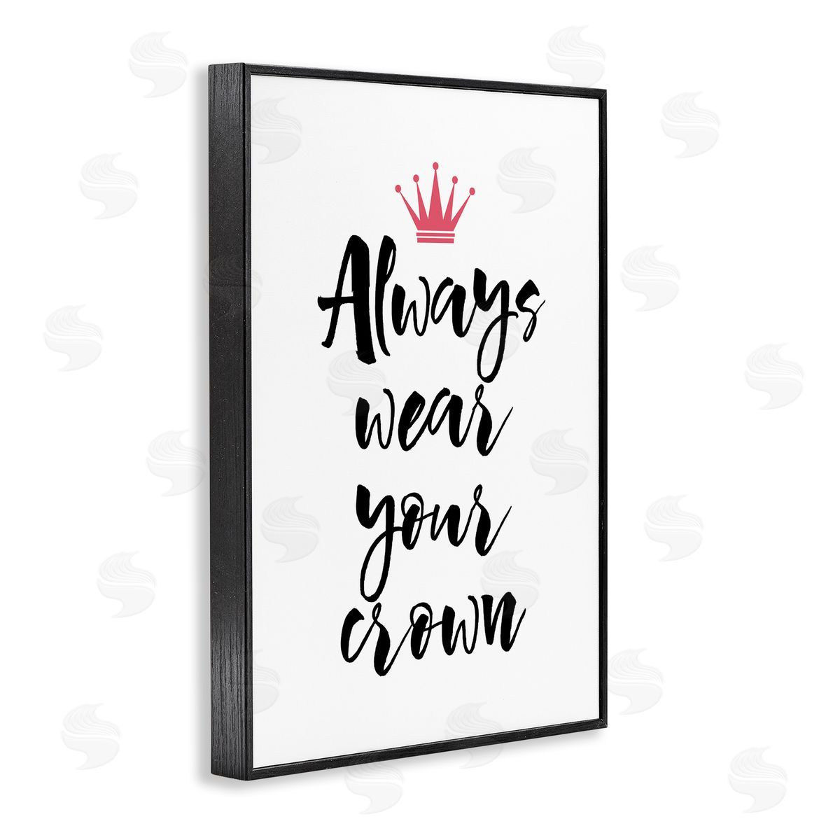 Martina Pavlova Always Wear Your Crown Black Framed Giclee Wall Art Print