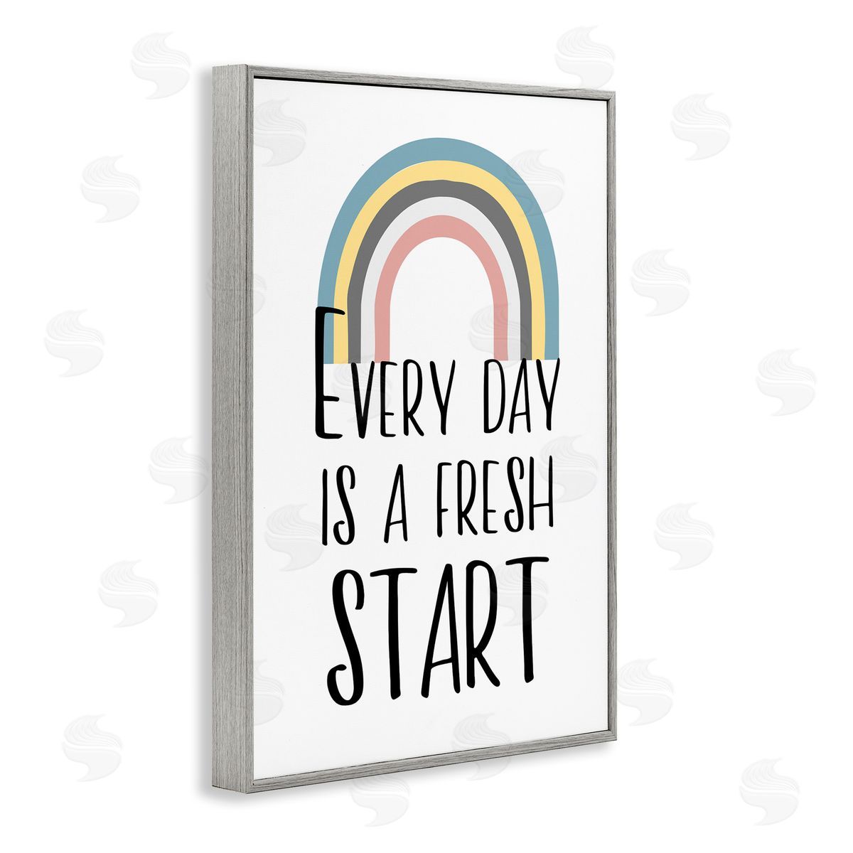 Martina Pavlova Every Day Fresh Start Gray Framed Giclee Wall Art Print