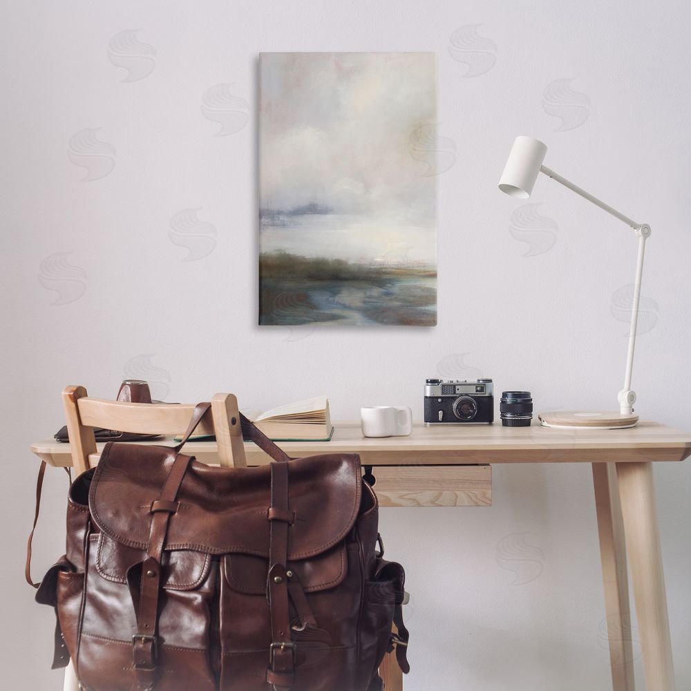 Simon Addyman Foggy Grey Landscape Canvas Wall Art Print in Room