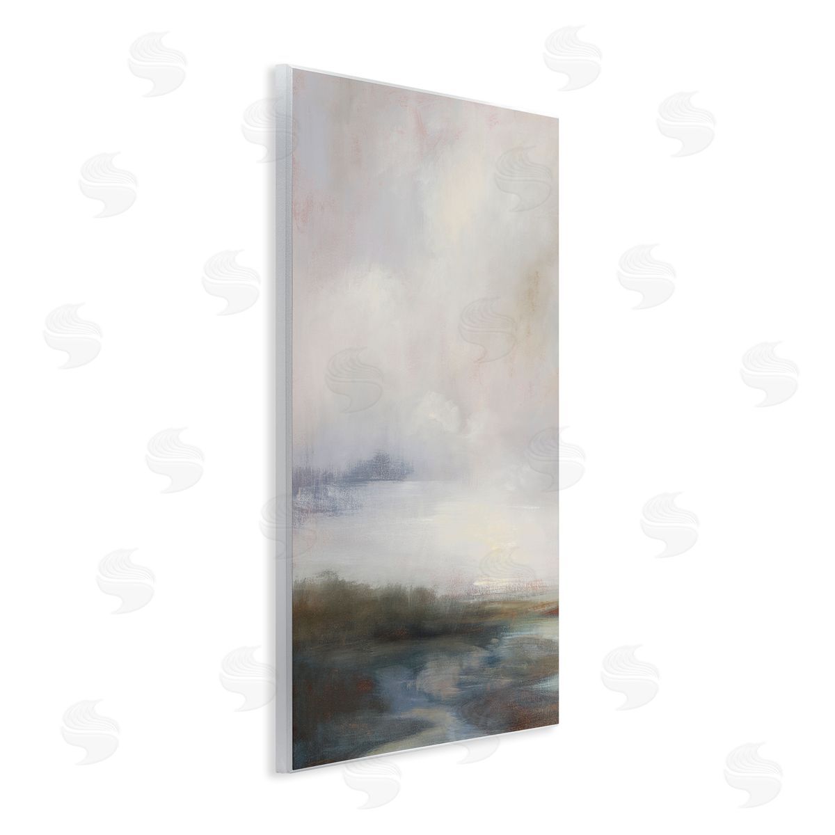 Simon Addyman Foggy Grey Landscape Wooden Wall Plaque Art Print