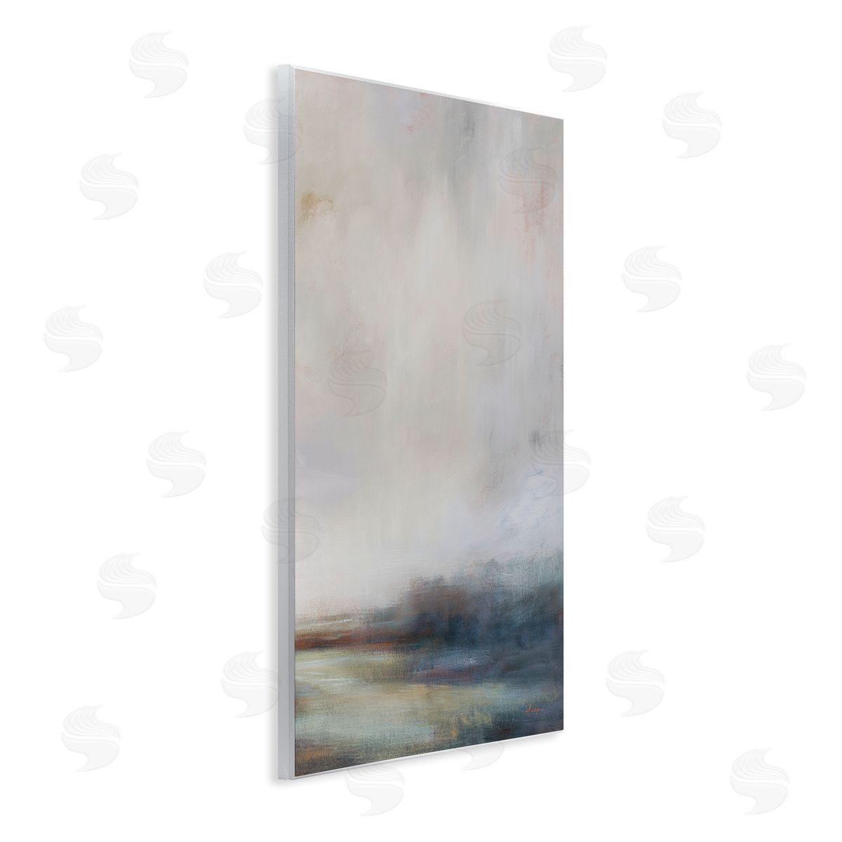 Simon Addyman Misty Grey Landscape Wooden Wall Plaque Art Print