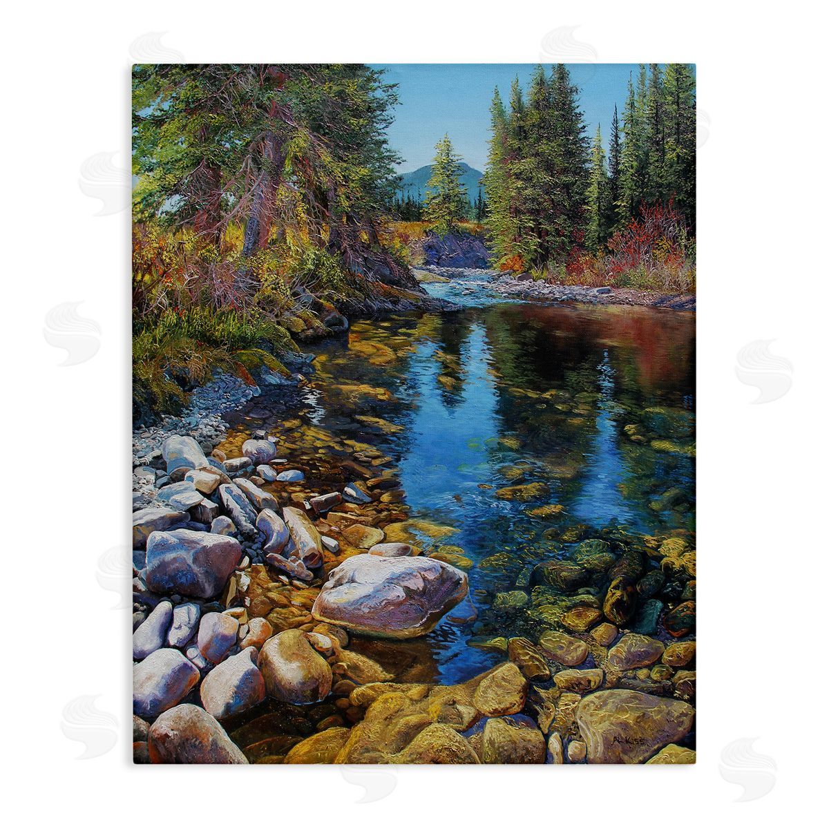 Andrew Kiss Etherington Creek View Canvas Wall Art Print