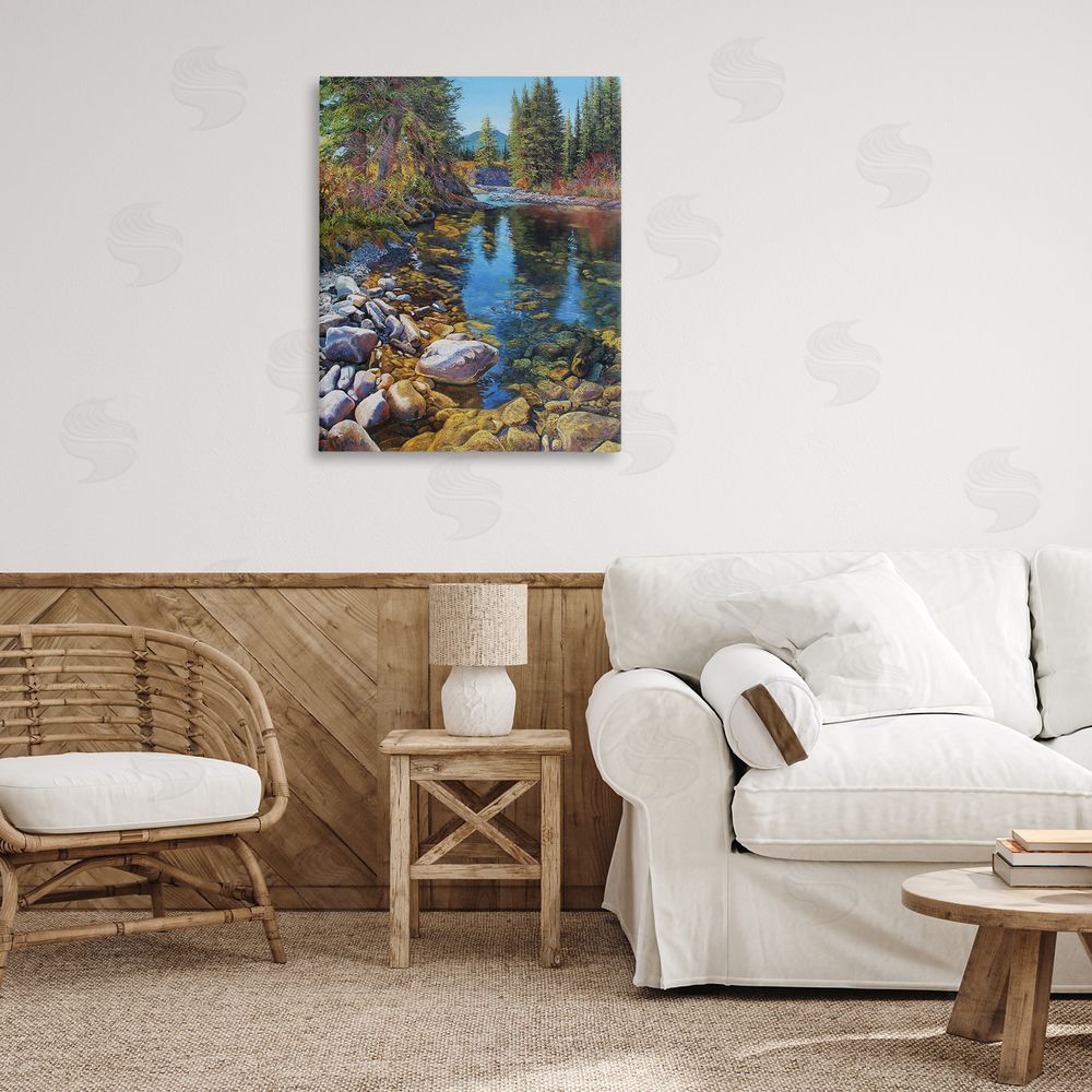 Andrew Kiss Etherington Creek View Canvas Wall Art Print in Room