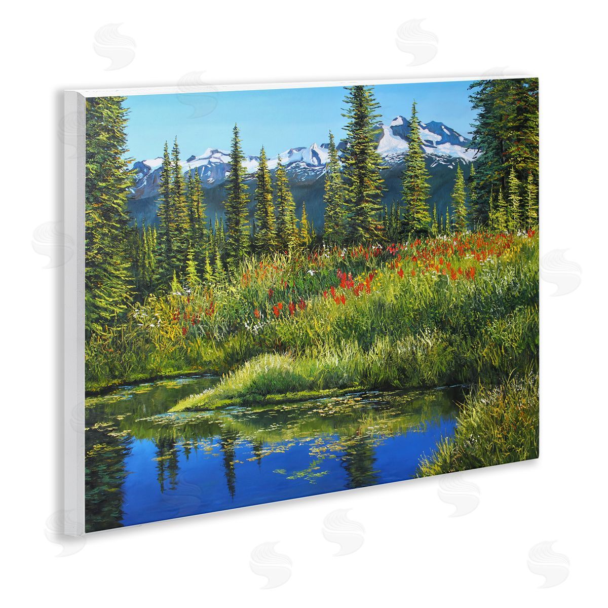 Andrew Kiss High Country Summer Wooden Wall Plaque Art Print