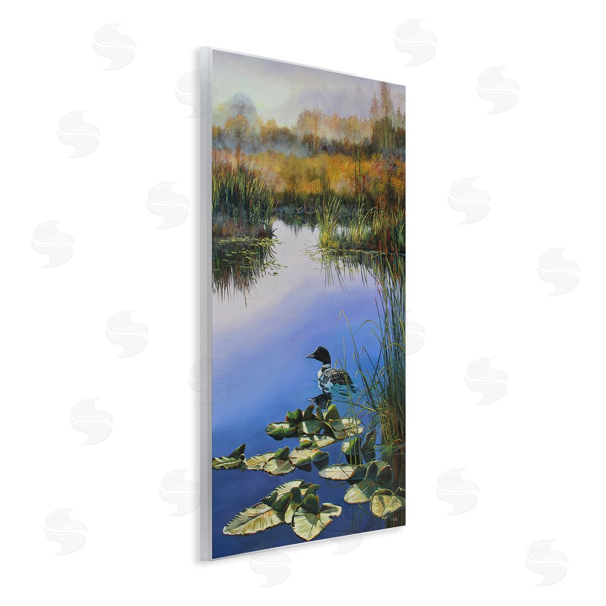 Andrew Kiss Duck's Morning Solitude Wooden Wall Plaque Art Print
