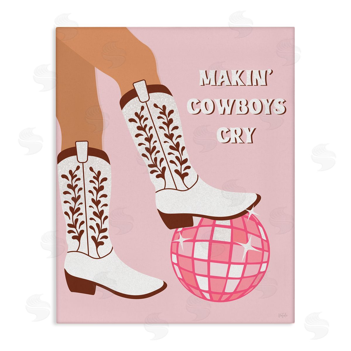 Natalie Carpentieri Makin' Cowboys Cry Canvas Wall Art Print