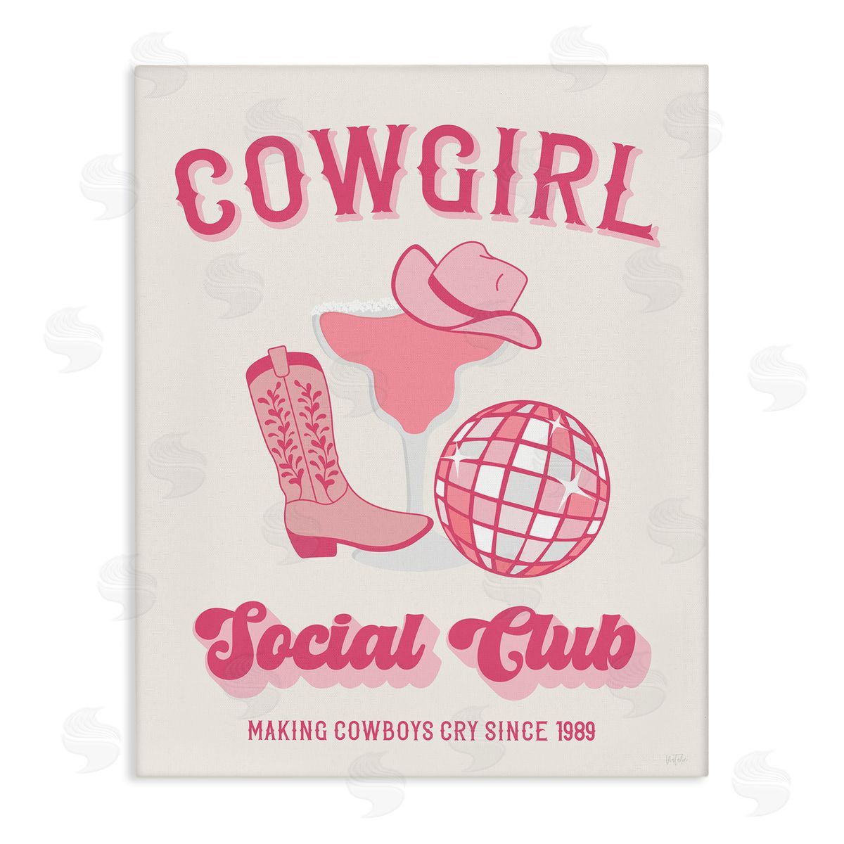 Natalie Carpentieri Cowgirl Social Club Canvas Wall Art Print