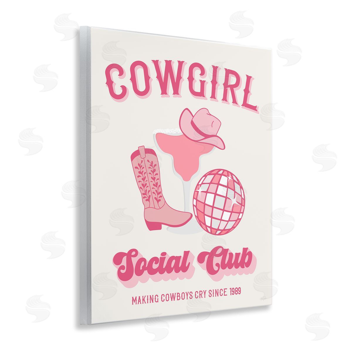 Natalie Carpentieri Cowgirl Social Club Wooden Wall Plaque Art Print