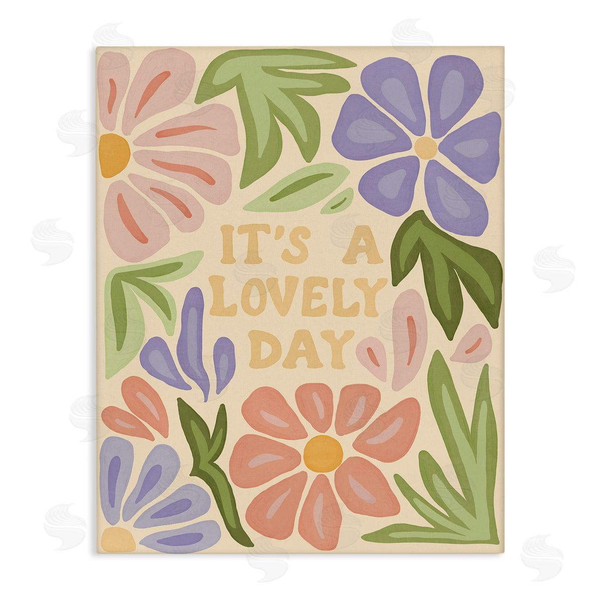 Amanda Houston Lovely Day with Florals Canvas Wall Art Print