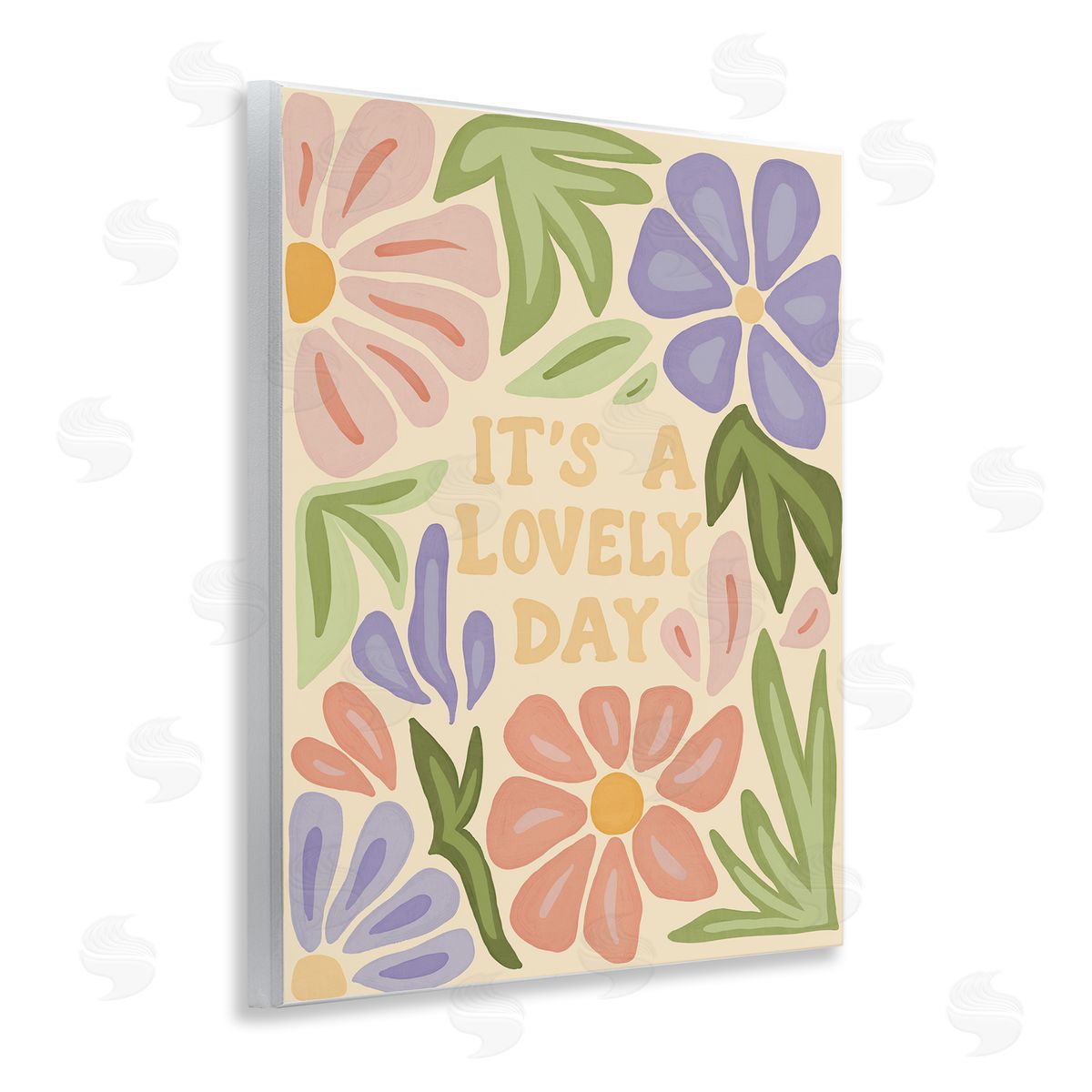 Amanda Houston Lovely Day with Florals Wooden Wall Plaque Art Print