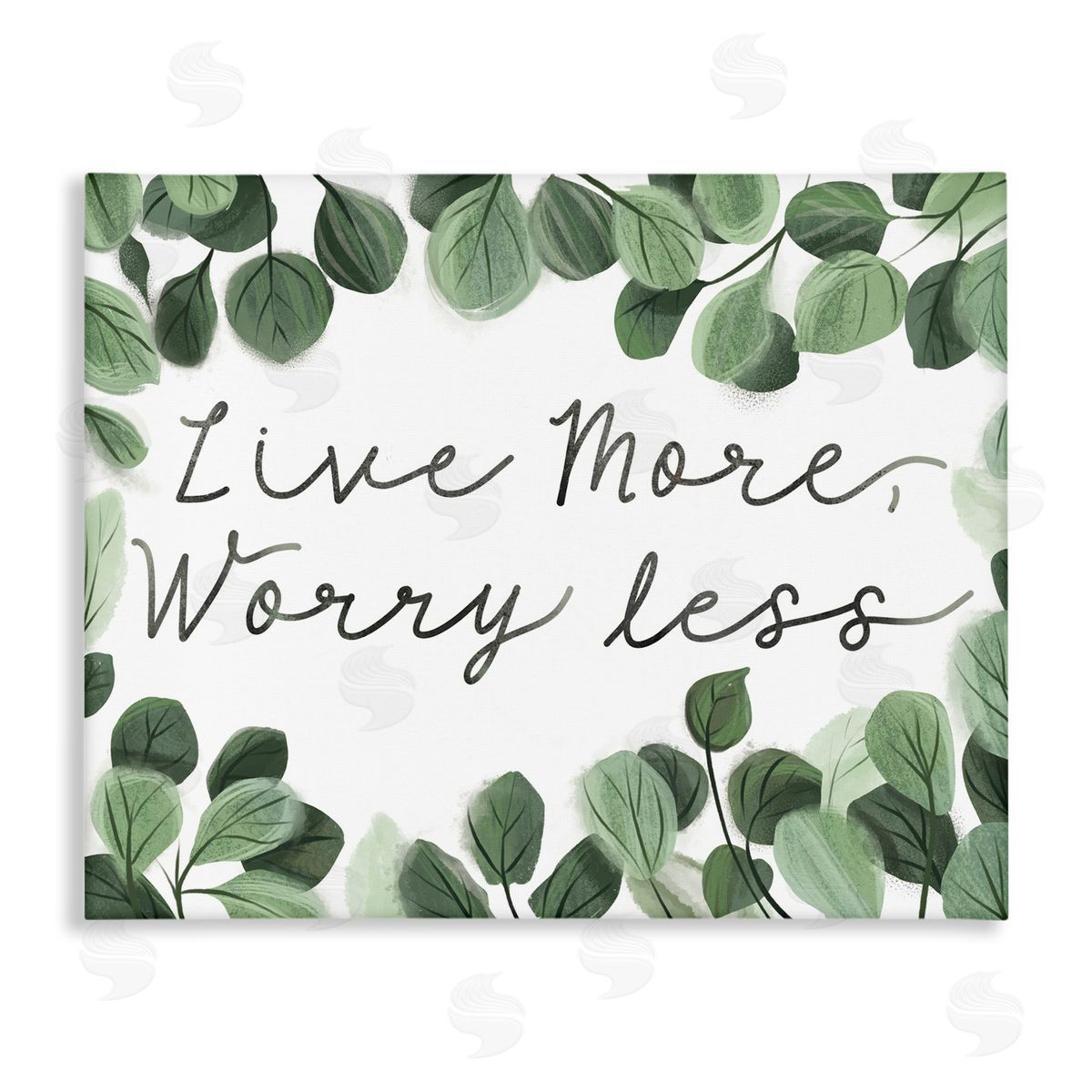 Arrolynn Weiderhold Love More Worry Less Canvas Wall Art Print