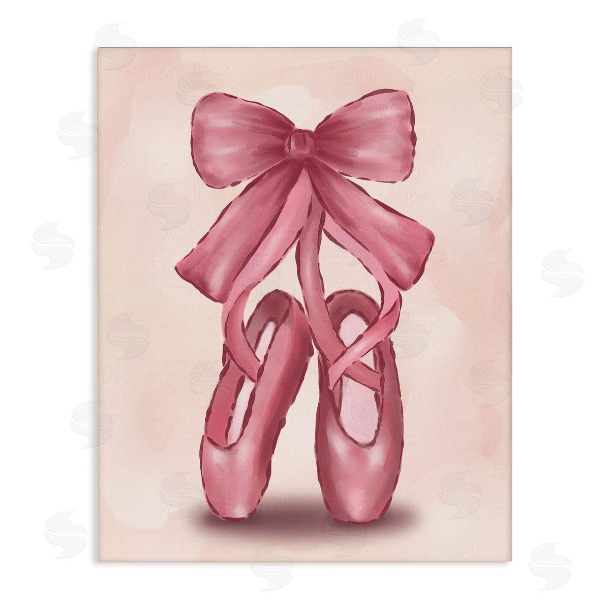 Hey Bre! Creative Studio Ballet Slippers Bow Canvas Wall Art Print