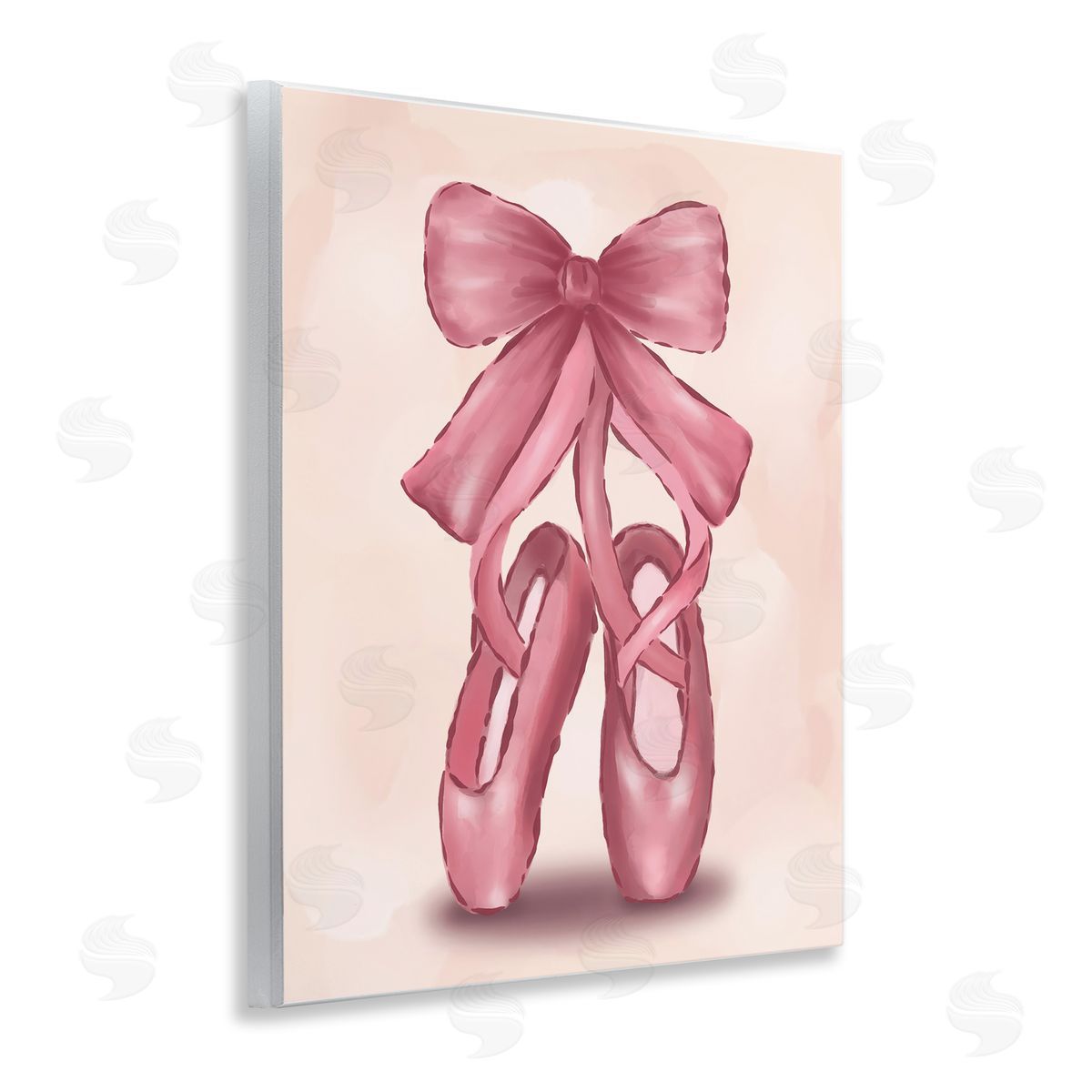 Hey Bre! Creative Studio Ballet Slippers Bow Wooden Wall Plaque Art Print