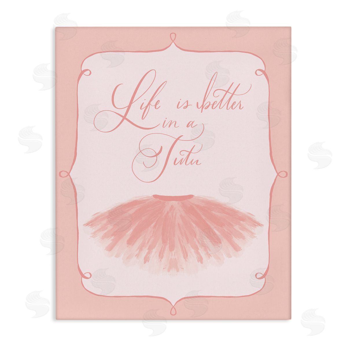Hey Bre! Creative Studio Life's Better in Tutu Canvas Wall Art Print