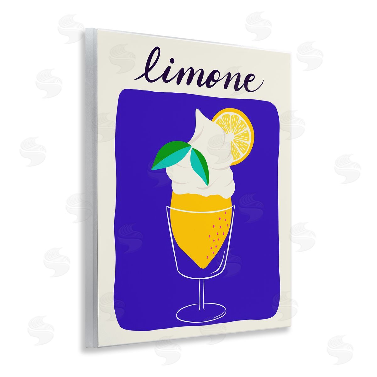 Limone Citrus Dessert Wood Plaque Wall Art, Home Decor by Catalina Aguirre