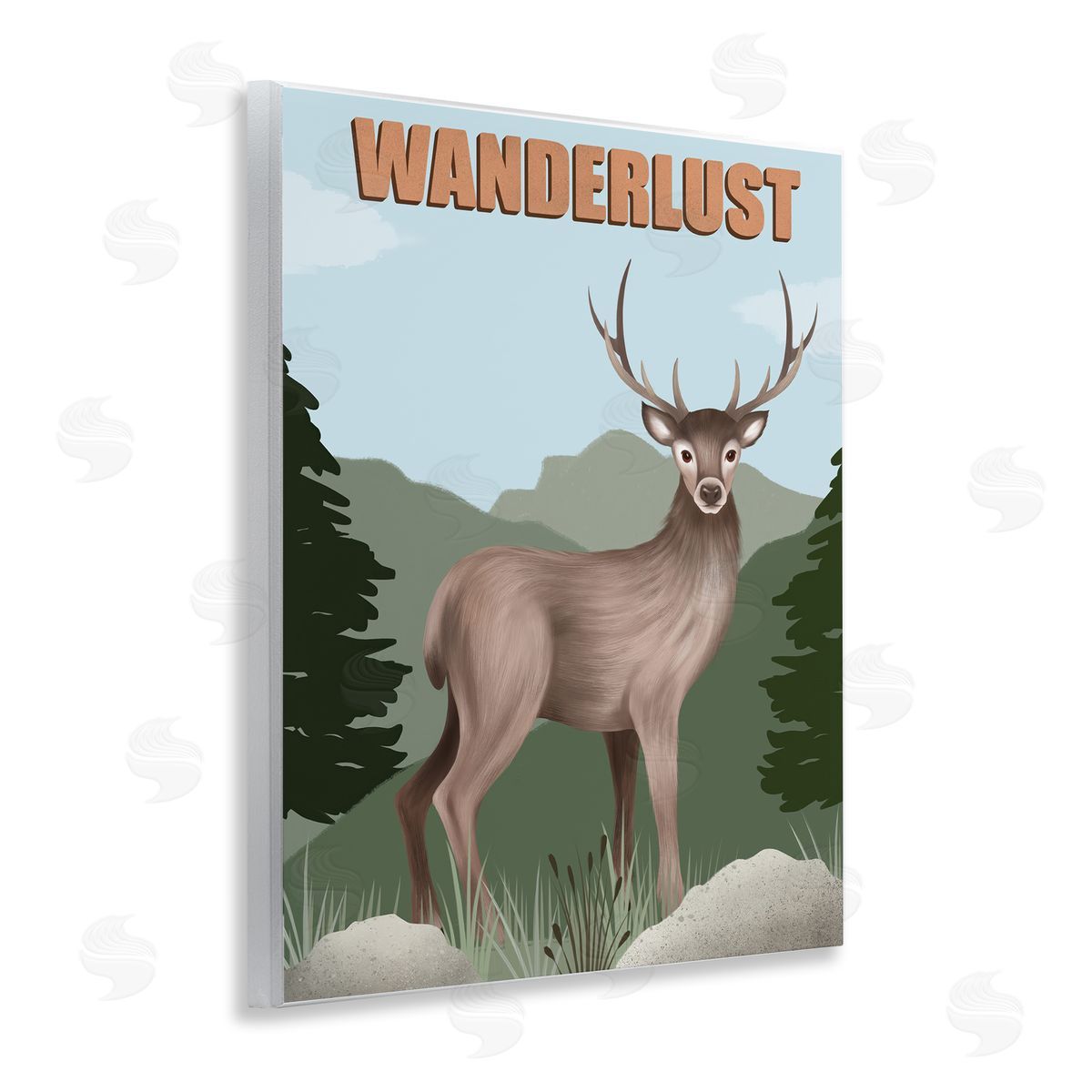 Jo Taylor Wanderlust Nature & Deer Wooden Wall Plaque Art Print