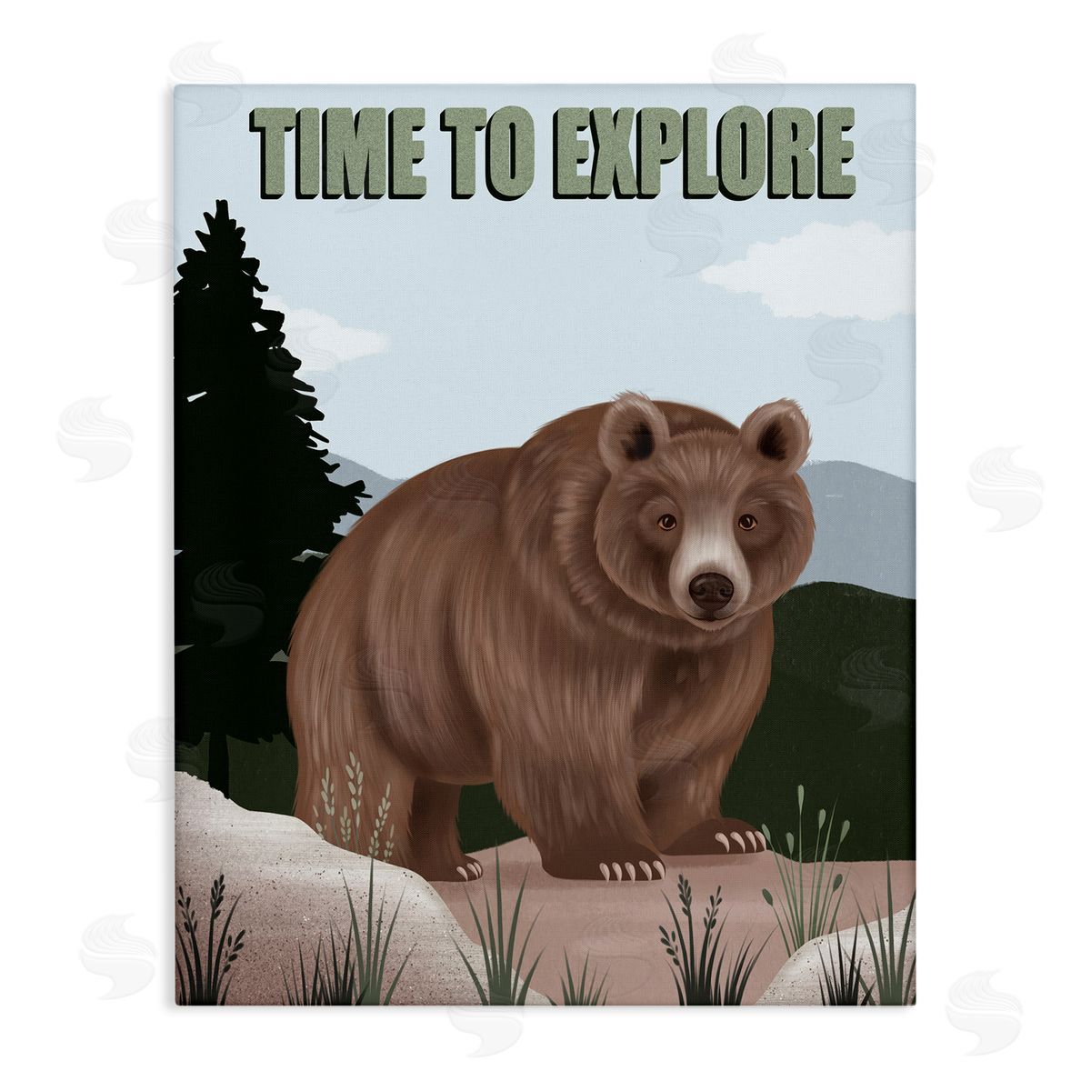 Jo Taylor Adventure Nature & Bear Canvas Wall Art Print