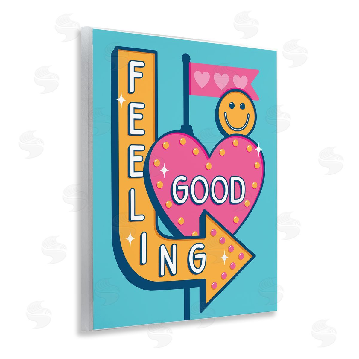 Jalynn Heerdt Feeling Good Retro Sign Wooden Wall Plaque Art Print