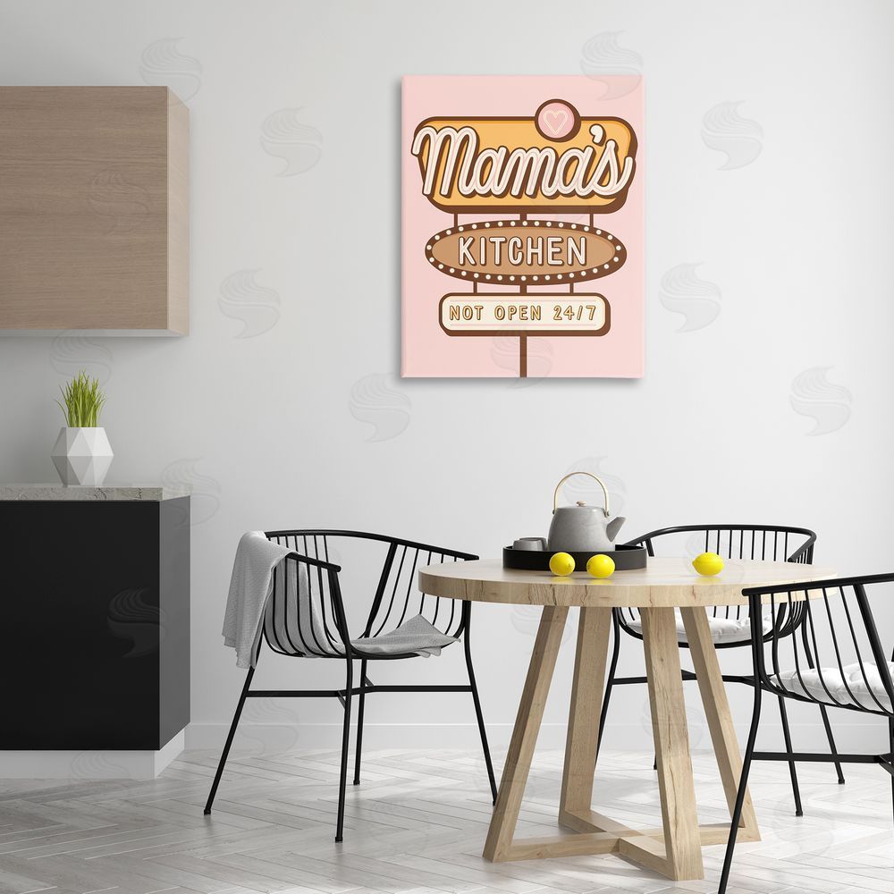 Jalynn Heerdt Retro Mama's Kitchen Canvas Wall Art Print in Room