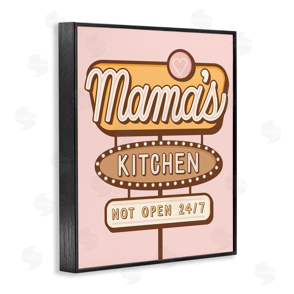 Jalynn Heerdt Retro Mama's Kitchen Black Framed Giclee Wall Art Print