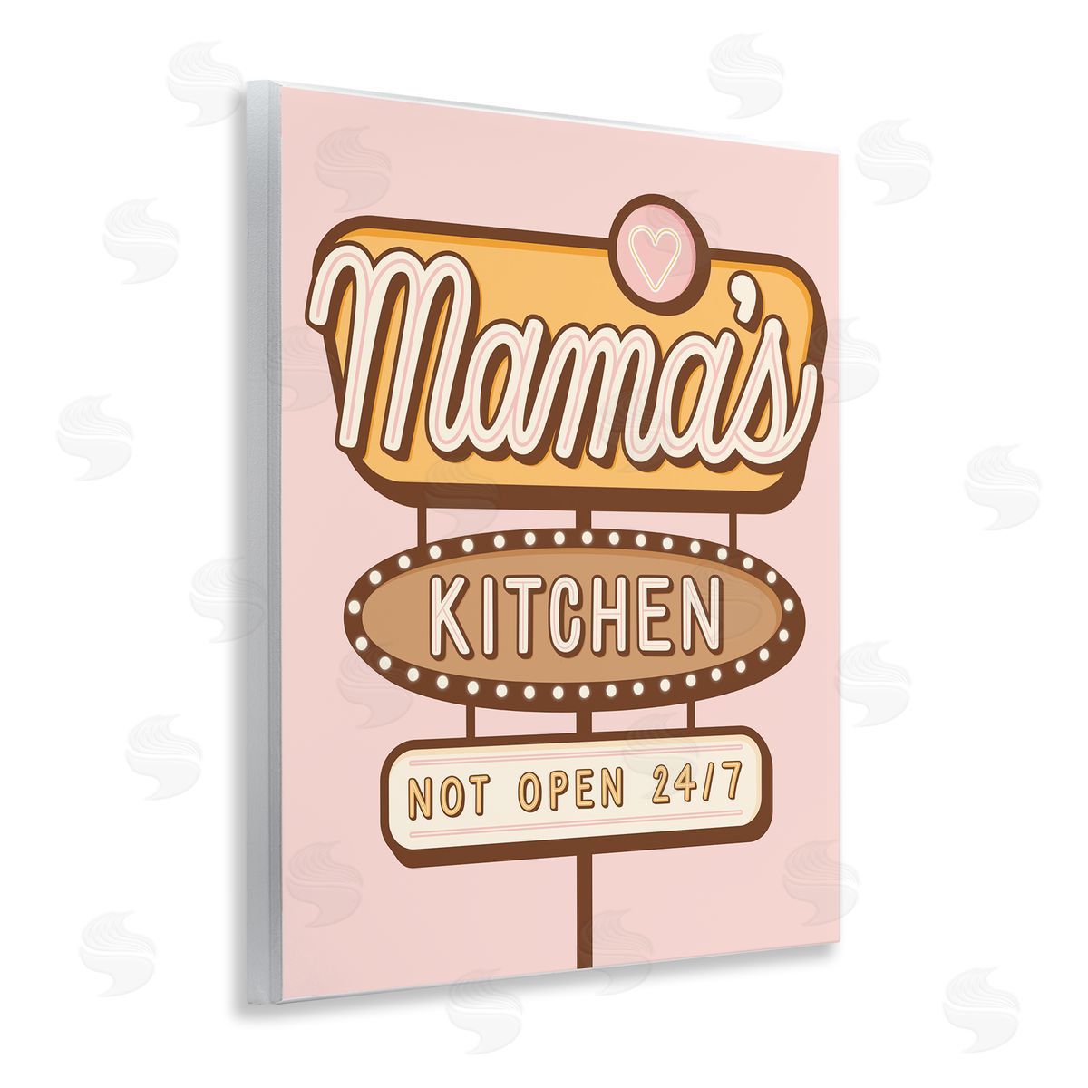 Jalynn Heerdt Retro Mama's Kitchen Wooden Wall Plaque Art Print