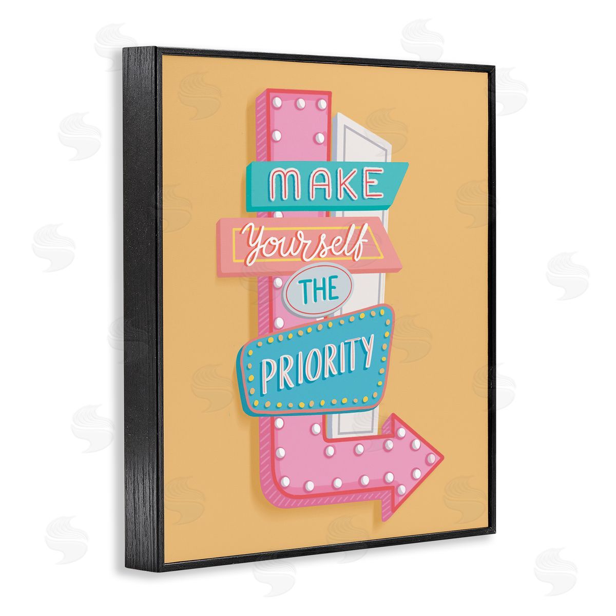 Nancy McKenzie Make Yourself The Priority Black Framed Giclee Wall Art Print