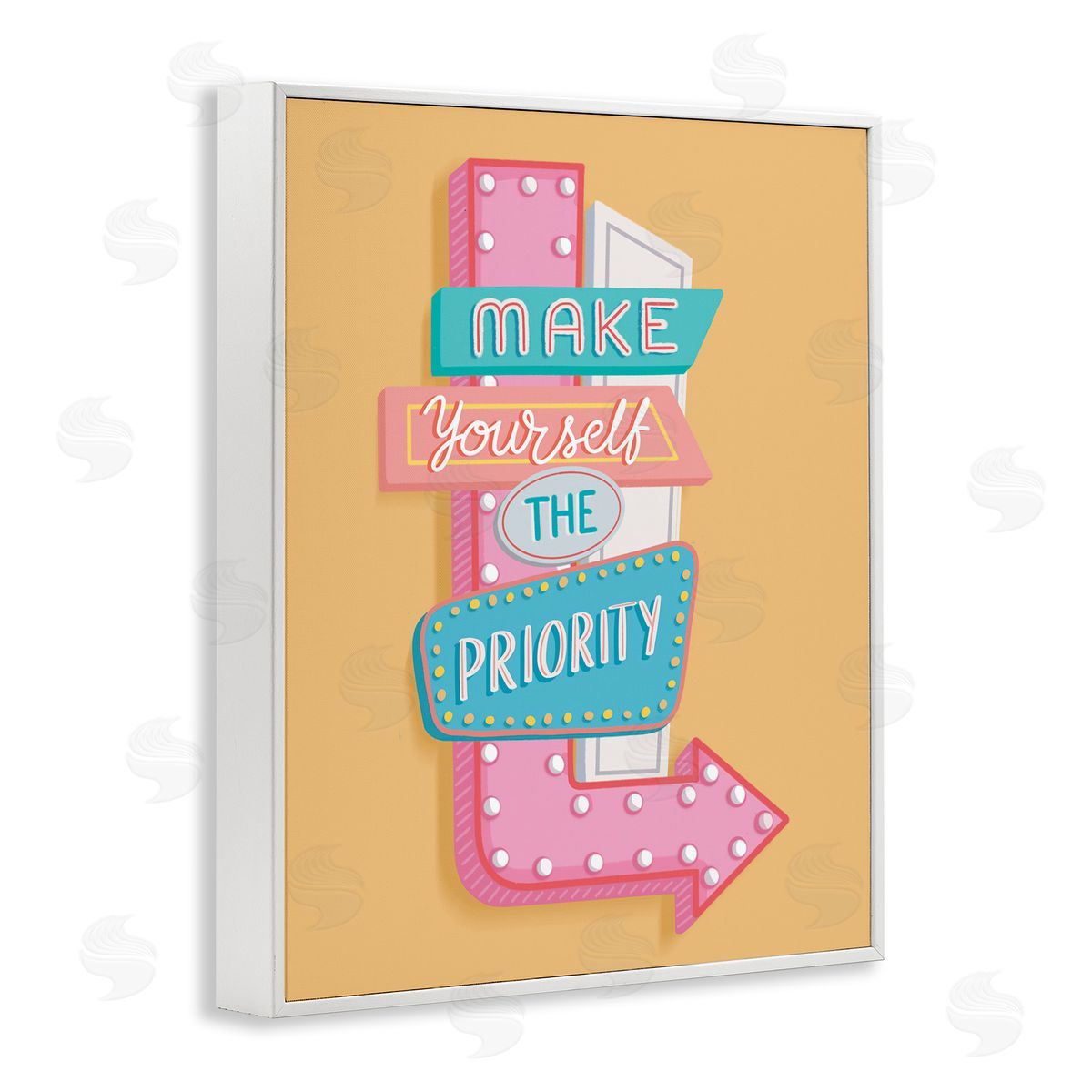 Nancy McKenzie Make Yourself The Priority White Framed Giclee Wall Art Print