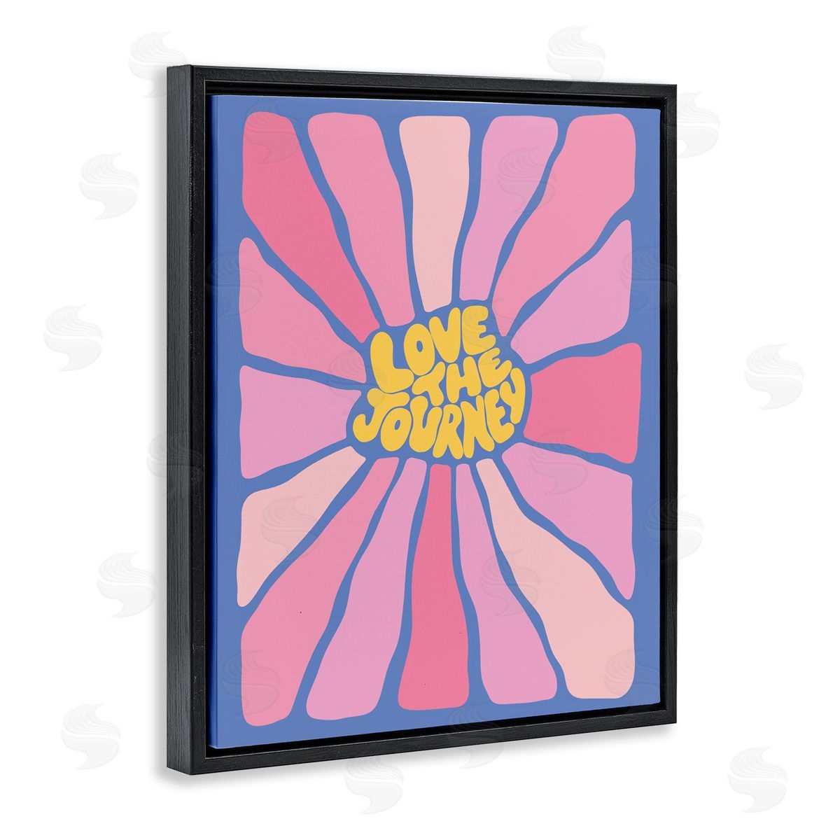 Nancy McKenzie Retro Love The Journey Black Floating Frame Canvas Wall Art Print