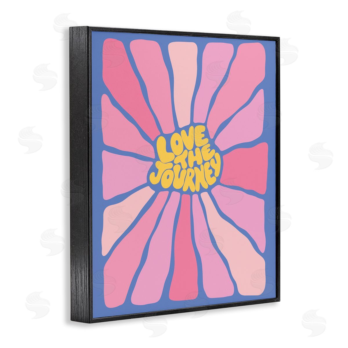 Nancy McKenzie Retro Love The Journey Black Framed Giclee Wall Art Print