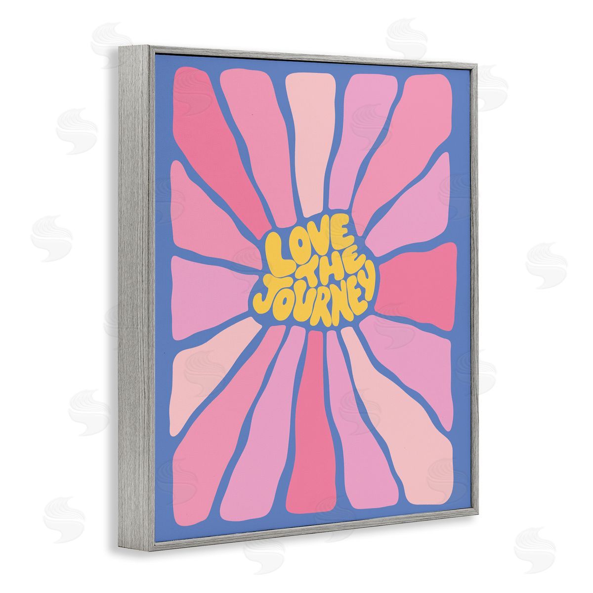 Nancy McKenzie Retro Love The Journey Gray Framed Giclee Wall Art Print