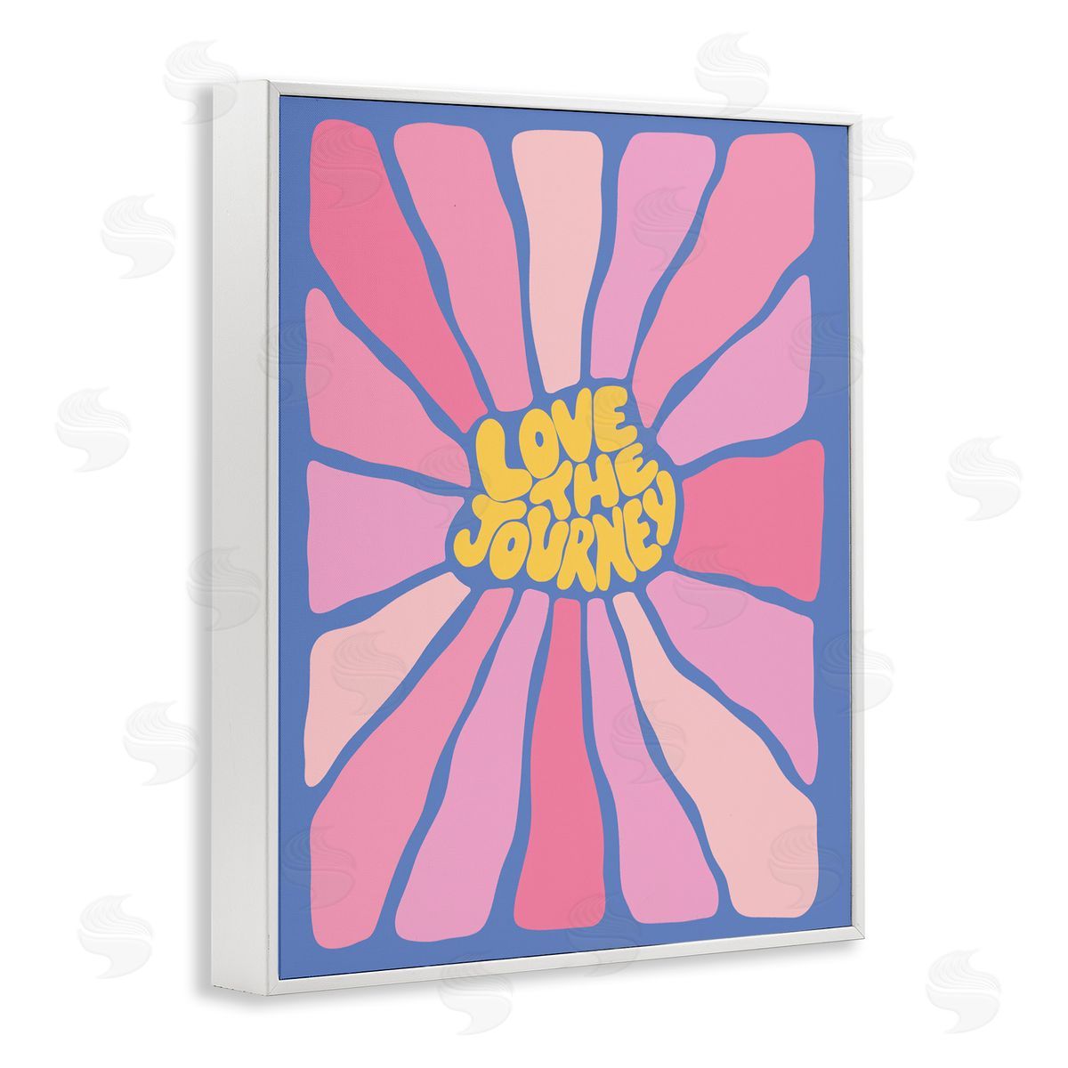 Nancy McKenzie Retro Love The Journey White Framed Giclee Wall Art Print