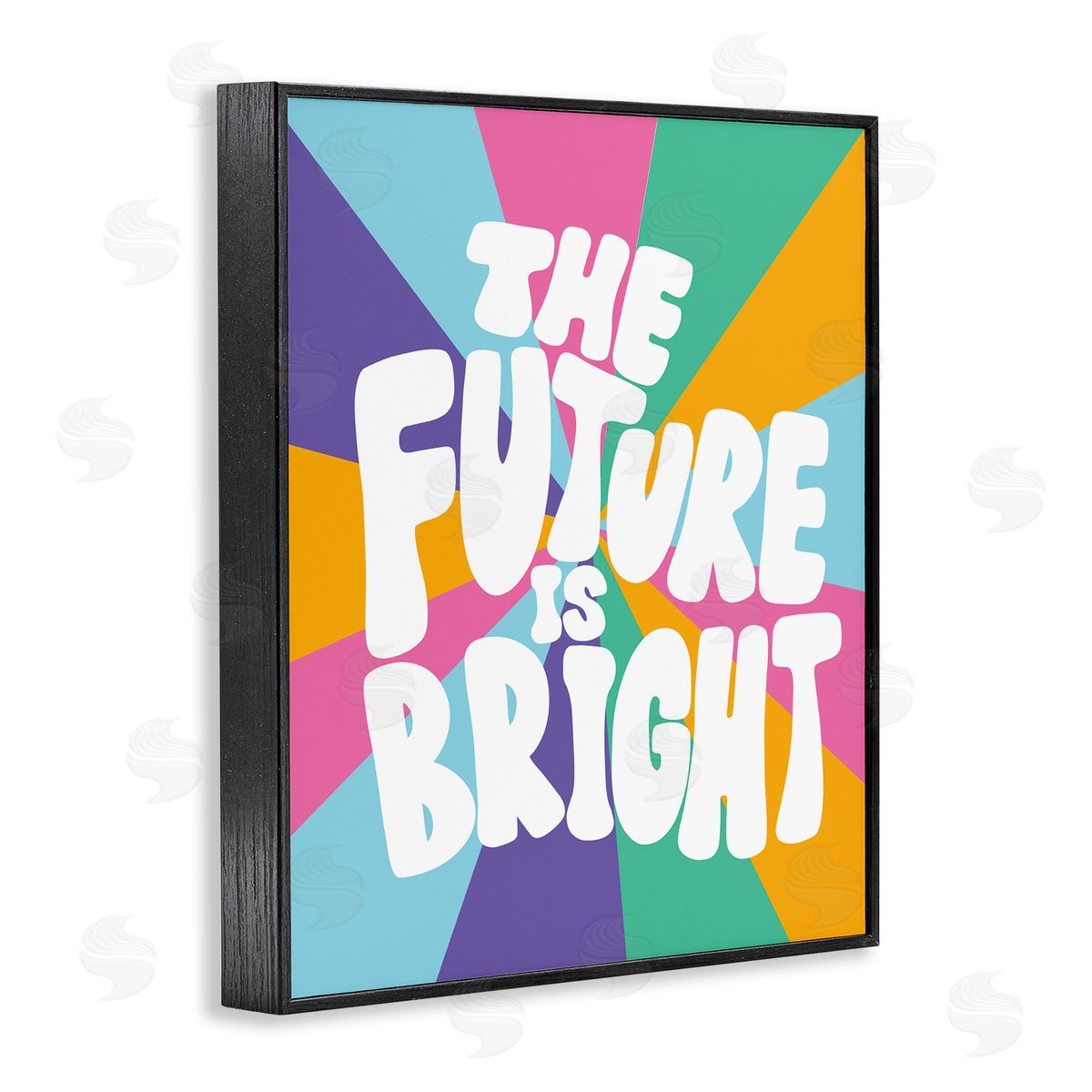 Taylor Shannon Designs Retro Future Is Bright Black Framed Giclee Wall Art Print