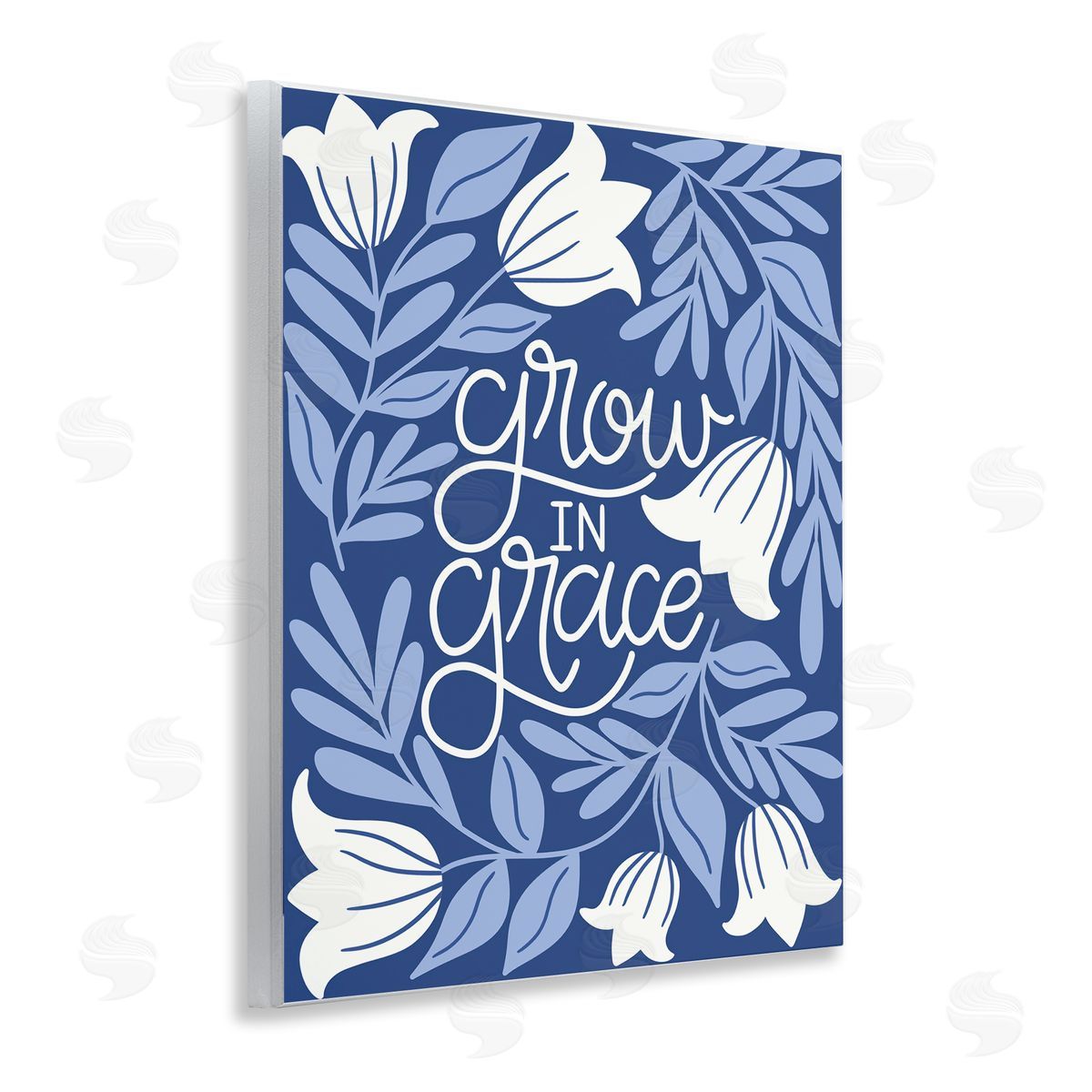 Taylor Shannon Designs Grow in Grace Florals Wooden Wall Plaque Art Print