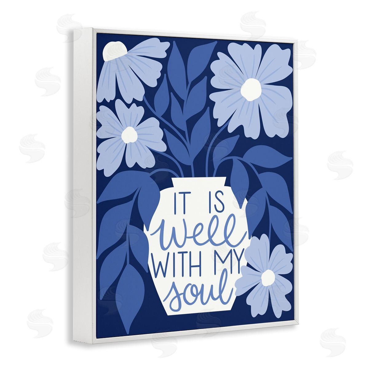 Taylor Shannon Designs Well With My Soul Florals White Framed Giclee Wall Art Print