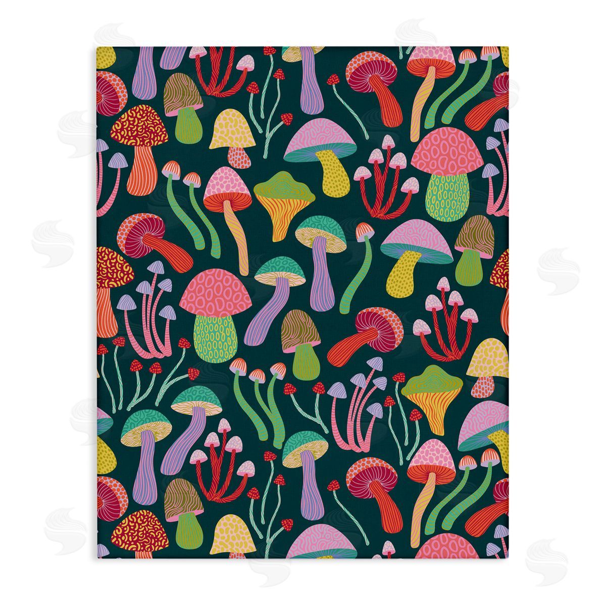Caroline Alfreds Magical Times Mushrooms Canvas Wall Art Print
