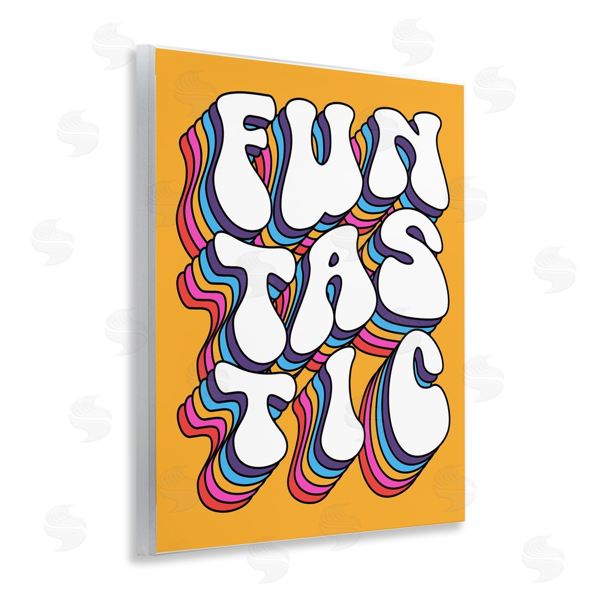 Ahmed Sameh Hussein Funtastic Groovy Typography Wooden Wall Plaque Art Print