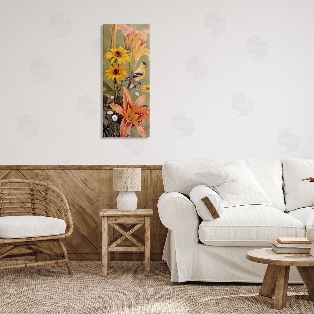 Rod Lawrence Among the Flowers Bird