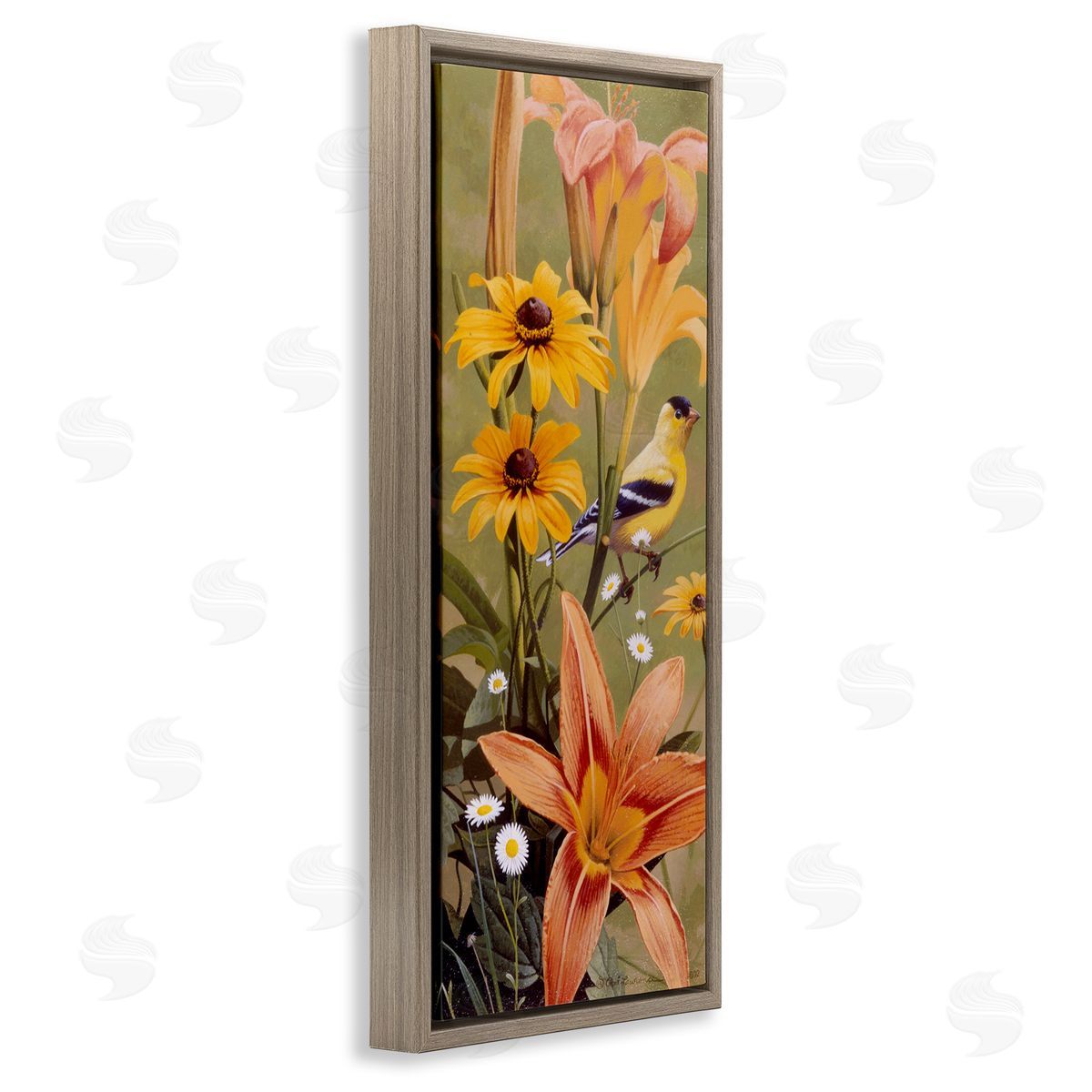 Rod Lawrence Among the Flowers Bird