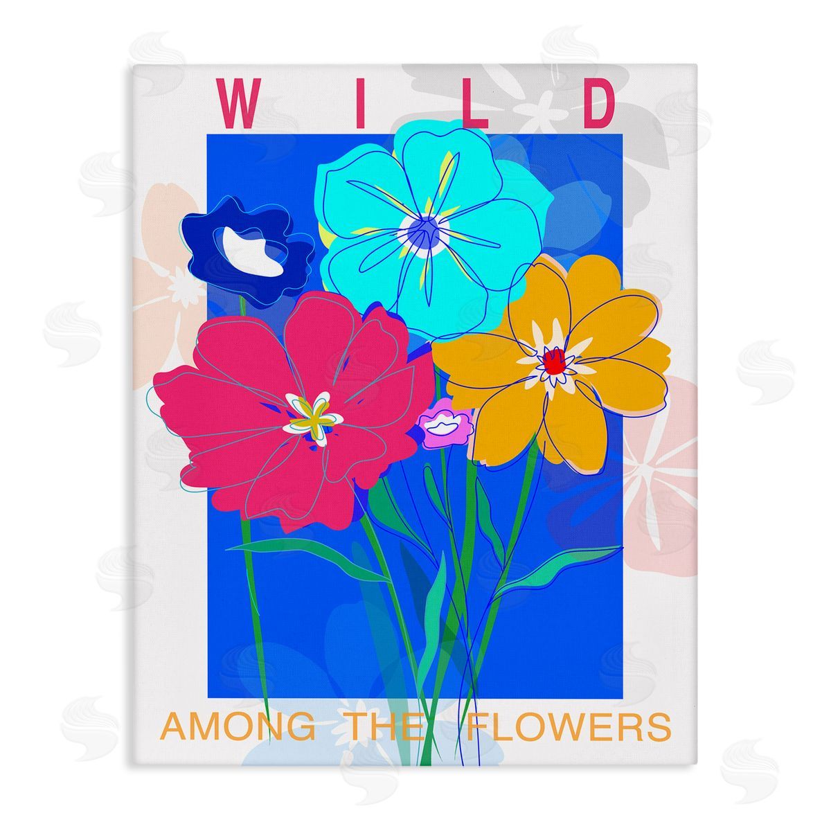 CAD Designs Wild Among The Flowers Canvas Wall Art Print