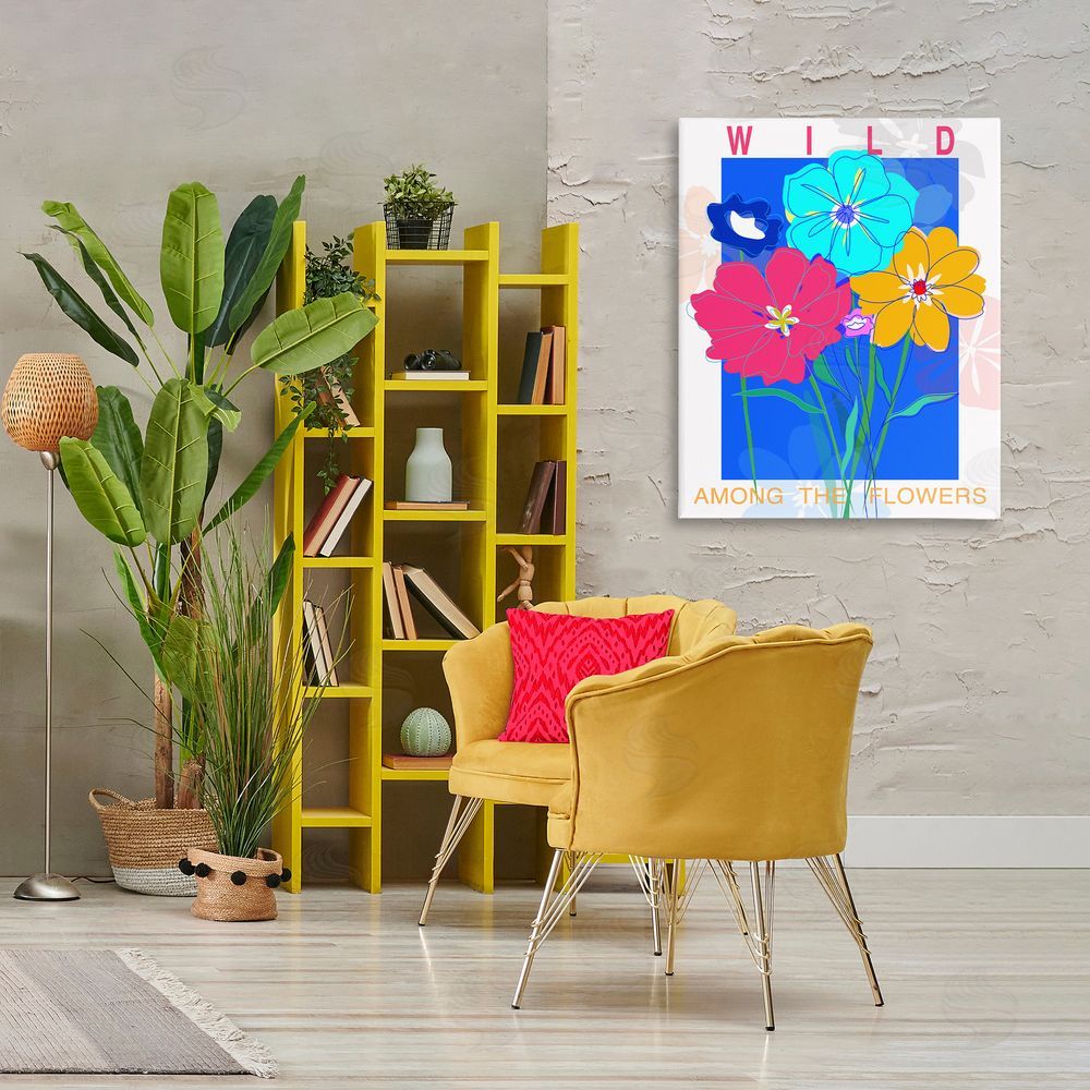 CAD Designs Wild Among The Flowers Canvas Wall Art Print in Room