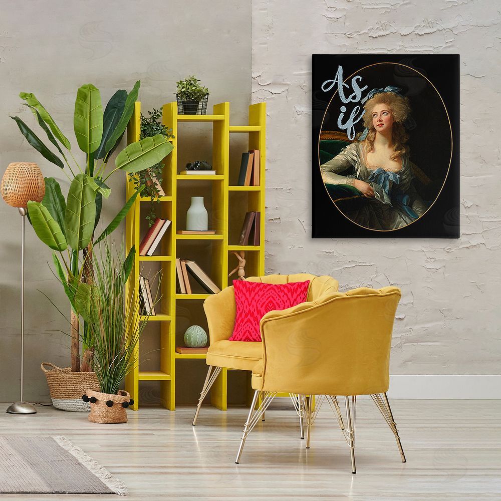 Ashley Singleton As If Classical Portrait Canvas Wall Art Print in Room