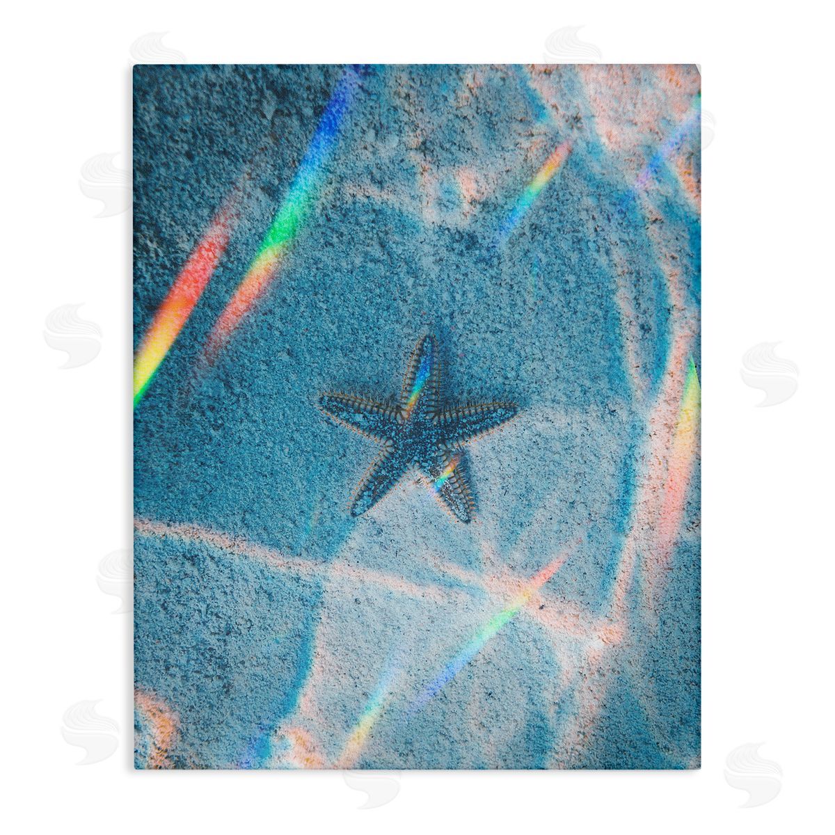 Stupell Studio Prismatic Starfish on Sea Floor Canvas Wall Art Print