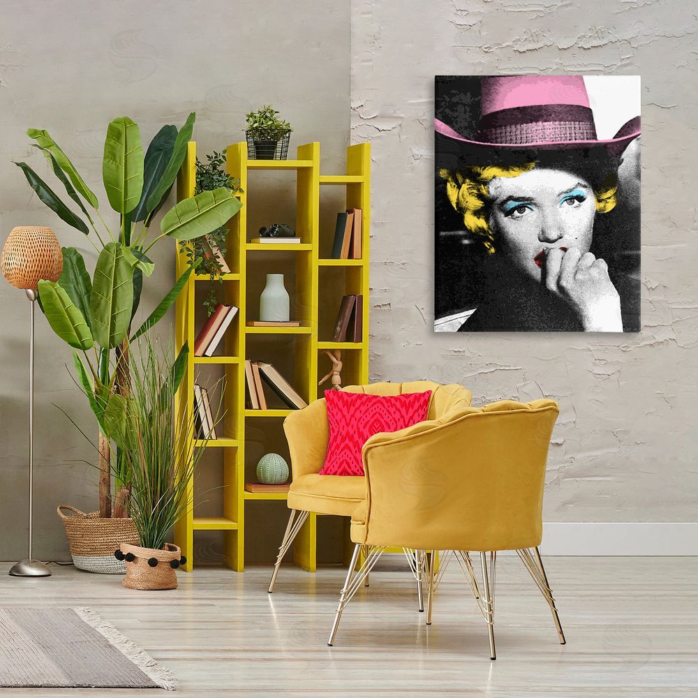 Stupell Studio Vintage Pop Culture Icon Canvas Wall Art Print in Room
