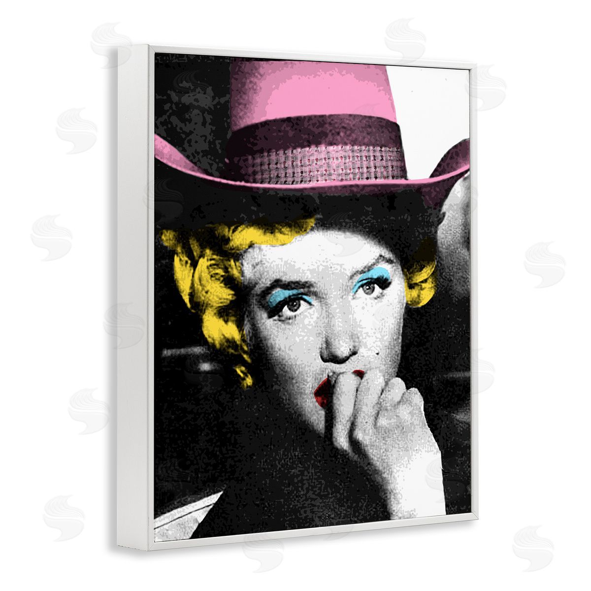 Stupell Studio Vintage Pop Culture Icon White Framed Giclee Wall Art Print