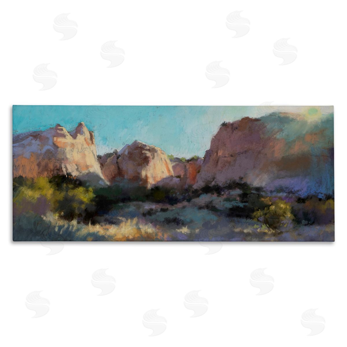 Desert Cliffs Valley Canvas Wall Art, Home Decor by Christine Debrosky